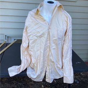 Men dress shirt 16 yellow